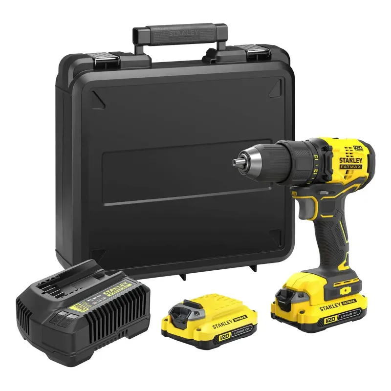 Аккумуляторный шуруповерт STANLEY FATMAX SFMCD710D2K (18В, 50 Нм, безударный, 2 АКБ) - фото 2