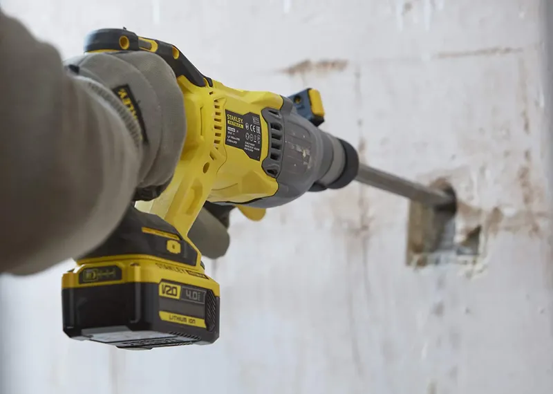 Перфоратор акумуляторний безщітковий SDS PLUS STANLEY FATMAX SFMCH900M22 - фото 4 Перфоратор акумуляторний безщітковий SDS PLUS STANLEY FATMAX SFMCH900M22 - фото 4