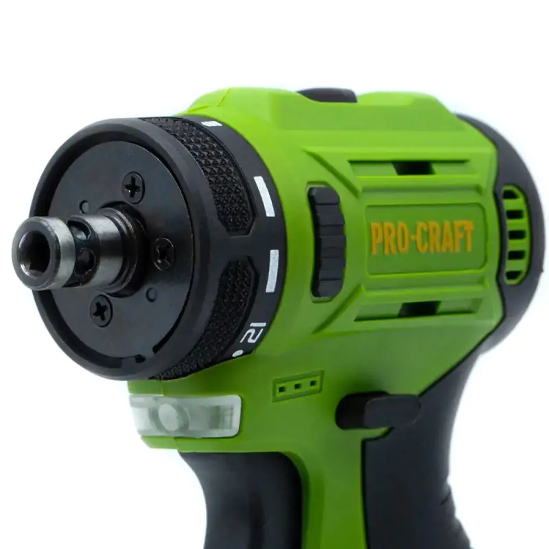 Дрель-шуруповерт аккумуляторная бесщеточная Procraft PA12Pro DFR (12В, 22 Нм, съемный патрон DFR, 2 АКБ) - фото 3