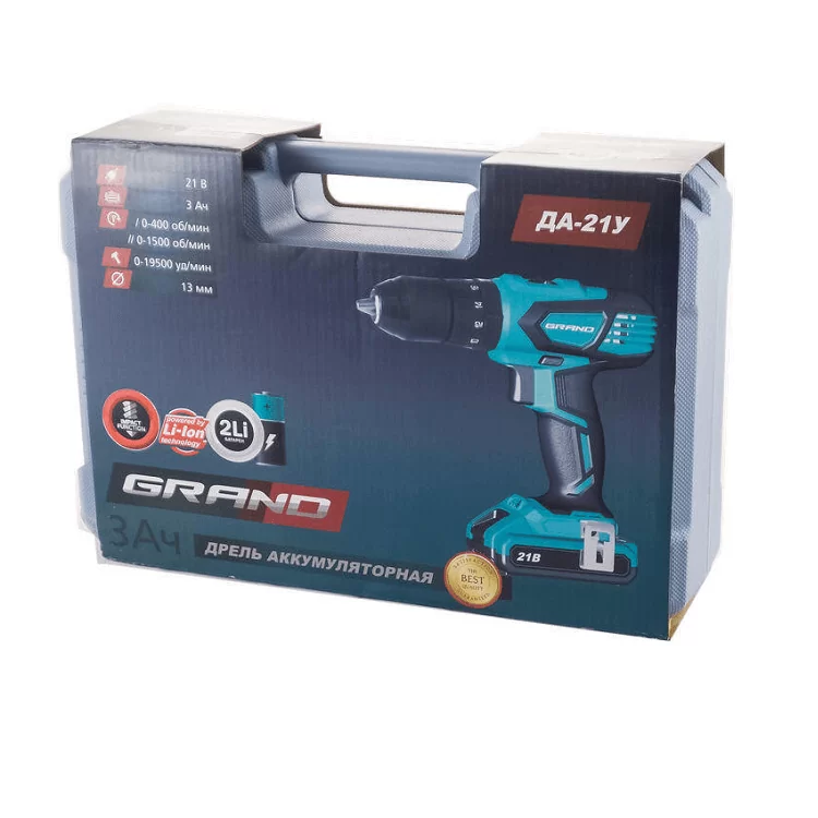 Шуруповерт аккумуляторный Grand ДА-21У - фото 2 Шуруповерт аккумуляторный Grand ДА-21У - фото 2