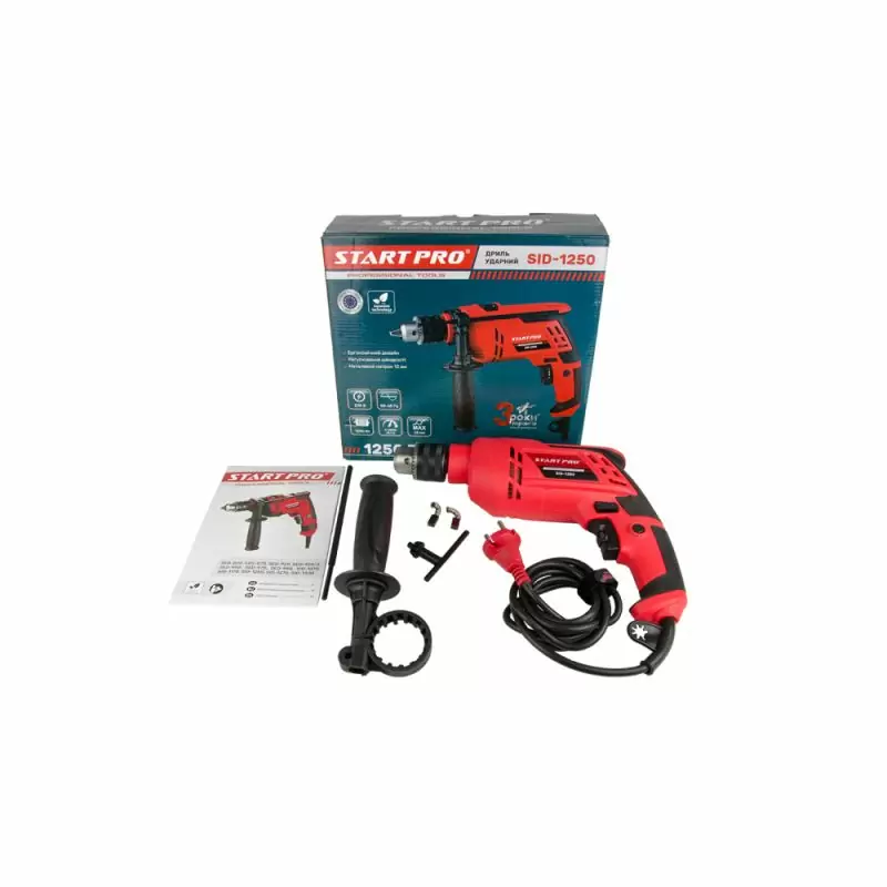 Дрель ударная Start Pro SID-1250 - фото 6