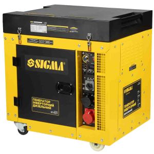 Генератор инверторный дизельный закрытого типа SIGMA 8.0/8.5кВт 4-х тактный электрозапуск 230-400В