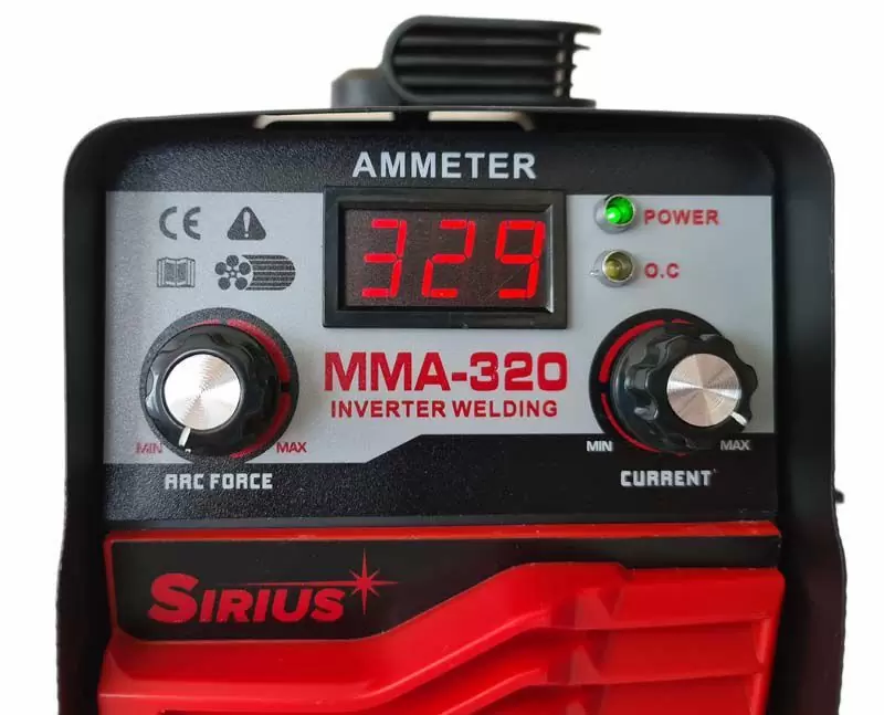 Дуговой сварочный инвертор Sirius mma 320 (кейс) - фото 5