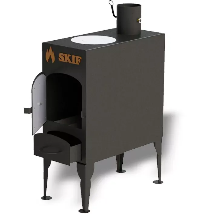 Печь дровяная буржуйка Скиф 50 с варочной поверхностью - фото 2