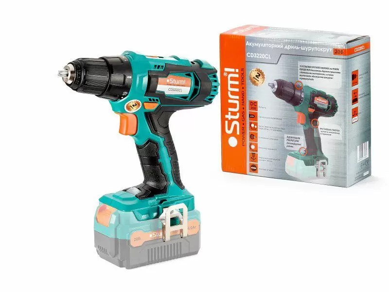 Акумуляторна дрель-шуруповерт Sturm CD3220CL - фото 1 Акумуляторна дрель-шуруповерт Sturm CD3220CL - фото 1