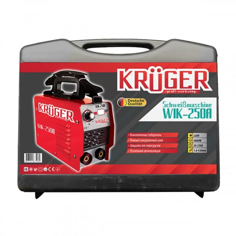 Сварочный инвертор Kruger WIK 250A - фото 2 Сварочный инвертор Kruger WIK 250A - фото 2