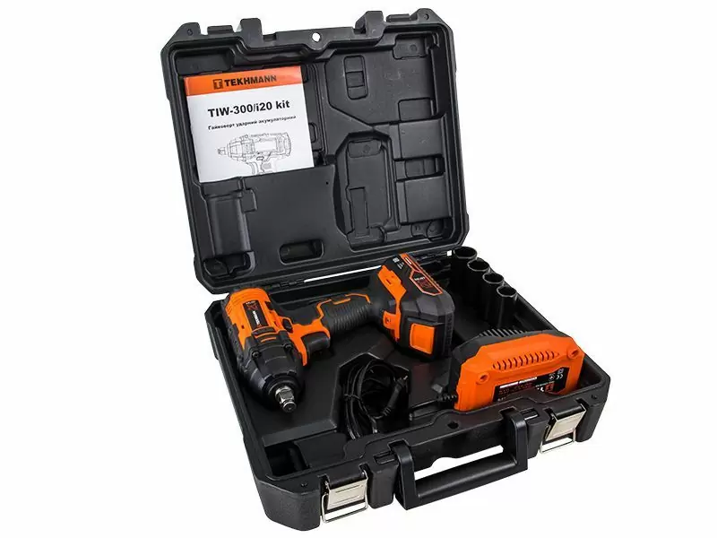 Аккумуляторный гайковерт ударный TEKHMANN TIW-300/I20 KIT - фото 5 Аккумуляторный гайковерт ударный TEKHMANN TIW-300/I20 KIT - фото 5