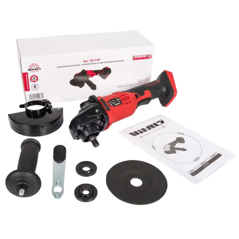 УШМ аккумуляторная Vitals Master ALs 18115P SmartLine - фото 2