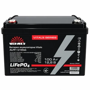 Аккумулятор LiFePO4 Vitals ALFP-12100AB 12,8 В 100 А·ч (1280 Вт·ч)