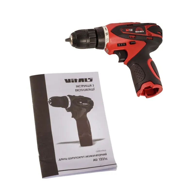 Дриль-шуруповерт акумуляторний Vitals AU 1221c - фото 10 Дриль-шуруповерт акумуляторний Vitals AU 1221c - фото 10