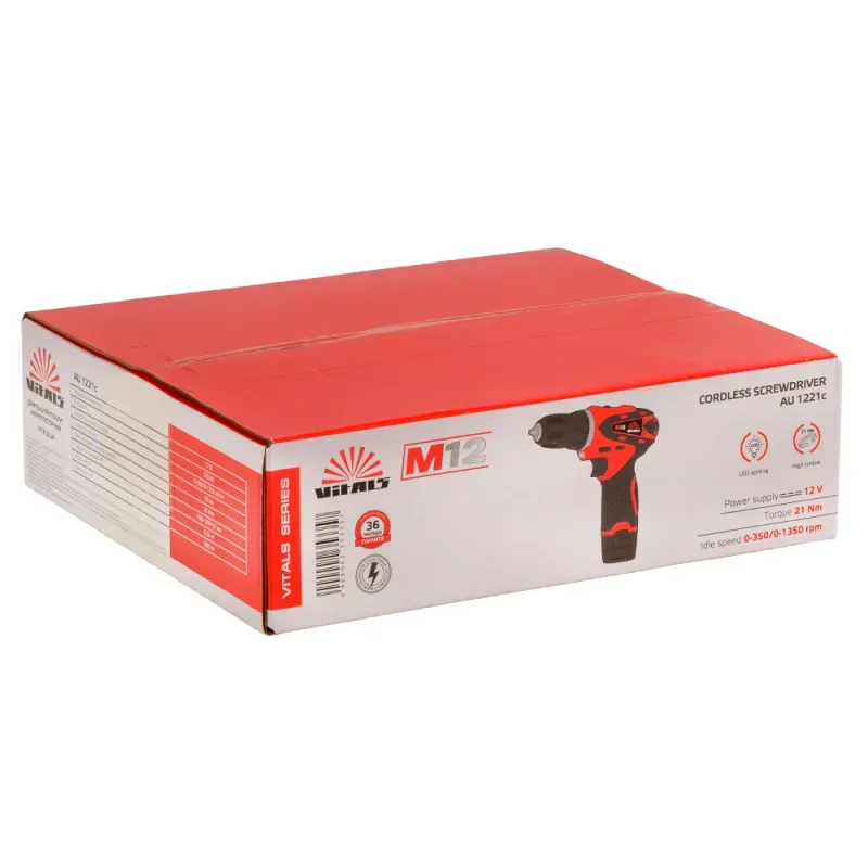 Дриль-шуруповерт акумуляторний Vitals AU 1221c - фото 11 Дриль-шуруповерт акумуляторний Vitals AU 1221c - фото 11