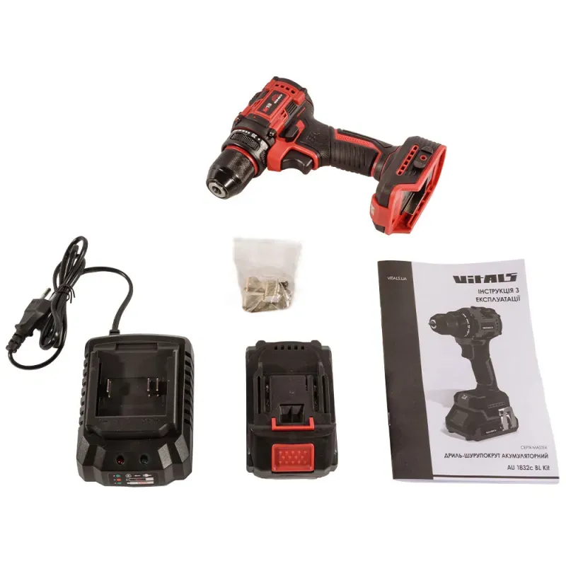 Дрель-шуруповерт акумуляторний Vitals Master AU 1832c BL Kit - фото 13 Дрель-шуруповерт акумуляторний Vitals Master AU 1832c BL Kit - фото 13