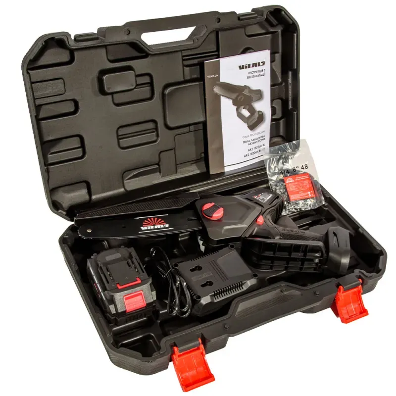 Пила цепная аккумуляторная Vitals Professional AKZ 1820ak BL Kit - фото 12