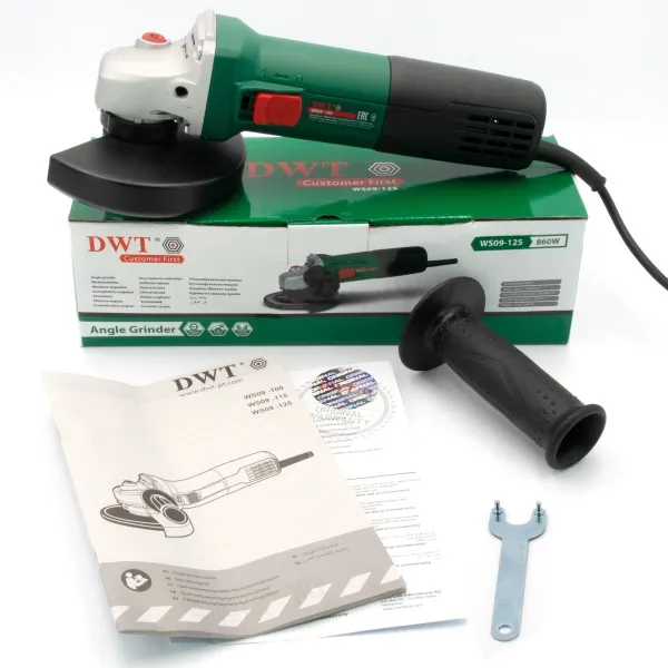 Угловая шлифмашина DWT WS09-125 - фото 2 Угловая шлифмашина DWT WS09-125 - фото 2