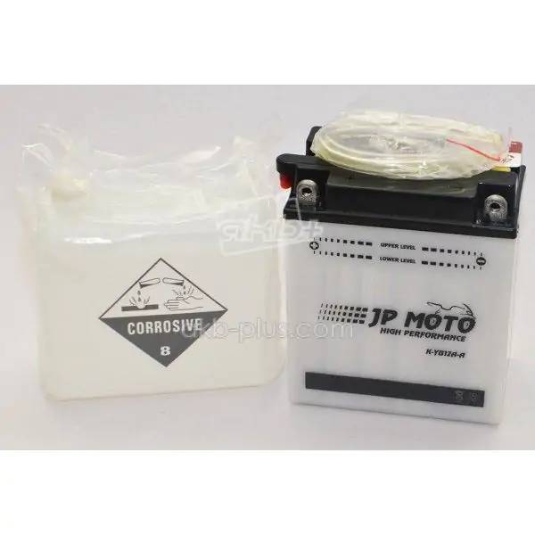 Аккумулятор 12AH-12V CB12A-A (YB12A-A) JP MOTO (134Х80Х160), L, EN155 - фото 2