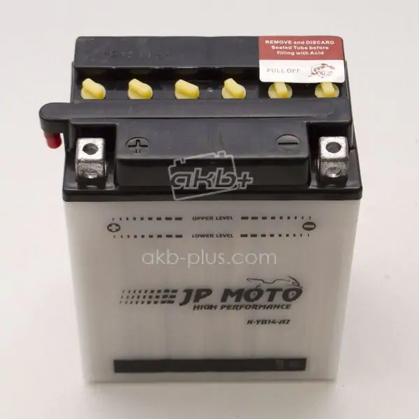 Акумулятор 14AH-12V CB14-A2 (YB14-A2) JP MOTO (134Х89Х166), L, EN185 - фото 3