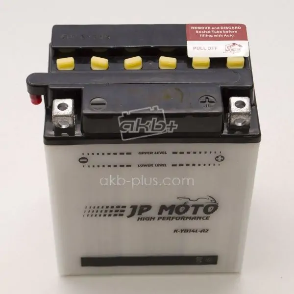 Аккумулятор 14AH-12V CB14L-A2 (YB14L-A2) JP MOTO (134Х89Х166), R, EN185 - фото 4