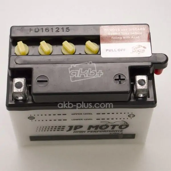 Акумулятор 4AH-12V CB4L-B (YB4L-B) JP MOTO (120Х70Х92), R, EN45 - фото 2