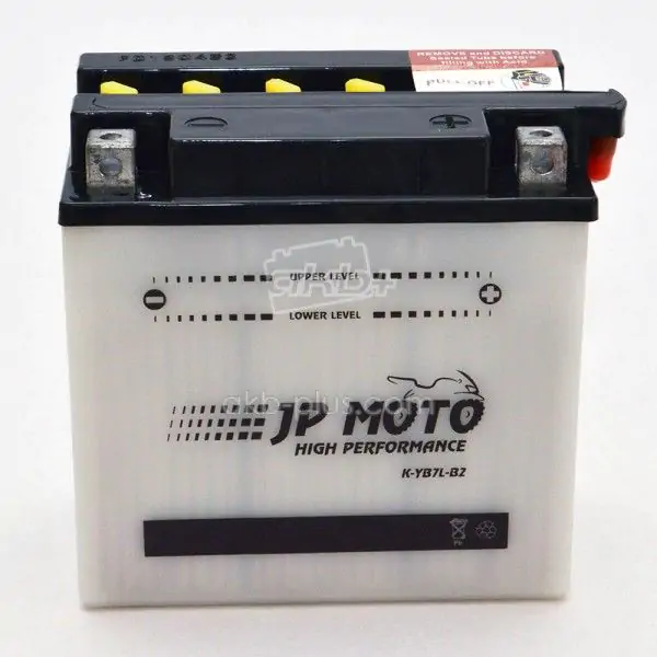 Аккумулятор 8AH-12V CB7L-B2 (YB7L-B2) JP MOTO (135Х75Х133), R, EN120 - фото 3