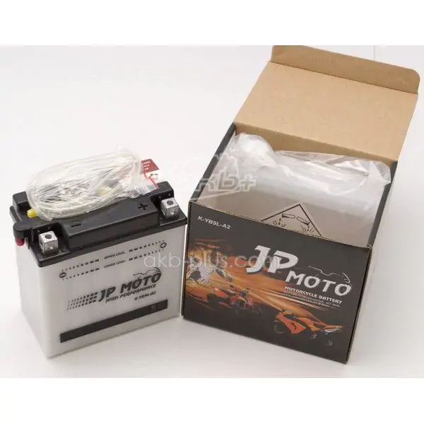 Аккумулятор 9AH-12V CB9L-A2 (YB9L-A2) JP MOTO (135Х75Х139), R, EN100 - фото 3