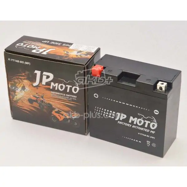 Акумулятор 12AH-12V YT14B-BS JP MOTO (150Х70Х145), L, EN150 - фото 2