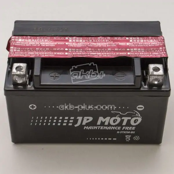 Аккумулятор 6AH-12V YTX7A-BS JP MOTO (150Х87Х93), L, EN90 - фото 3