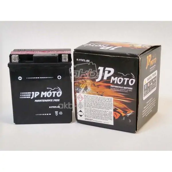 Аккумулятор 6AH-12V YTX7L-BS JP MOTO (113Х70Х130), R, EN85 - фото 2