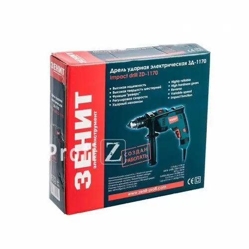 Дриль ударна Зеніт ЗД-1170 - фото 6 Дриль ударна Зеніт ЗД-1170 - фото 6