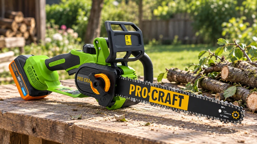 Procraft PKA33 на рабочем столе возле участка — иллюстрация