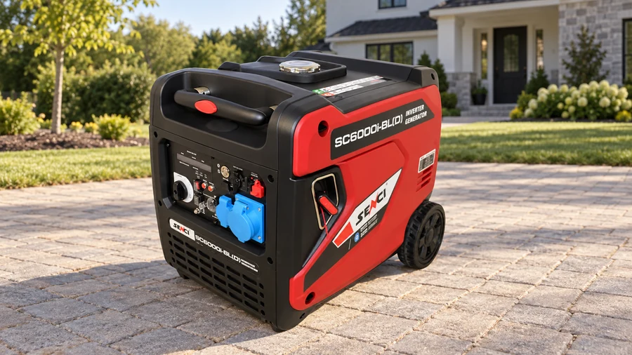 SENCI SC6000i-BL(D) на відкритому майданчику для резервного живлення