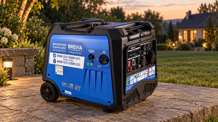 Brevia GP6500iESG на открытой площадке для резервного питания