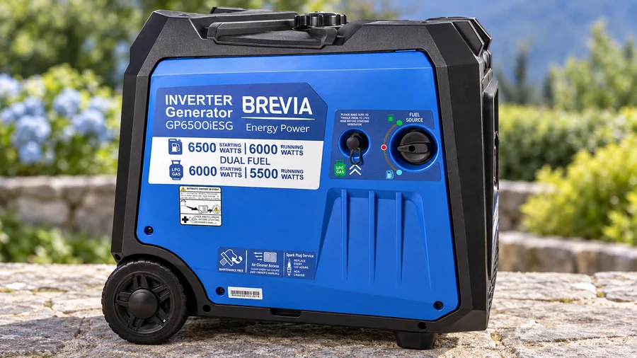 Боковая панель с газовым входом и выбором топлива Brevia
