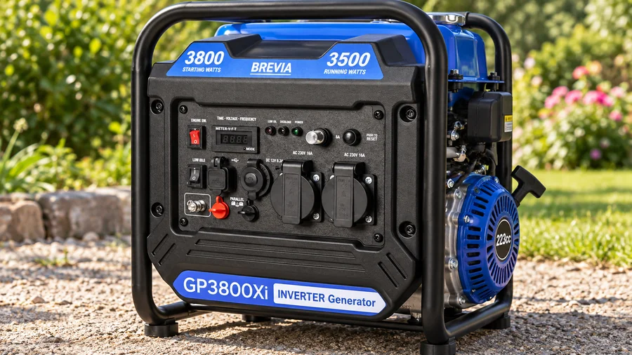 Две розетки и цифровая панель Brevia GP3800Xi