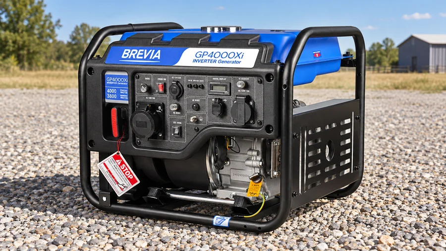 Brevia GP4000Xi на открытой площадке для резервного питания