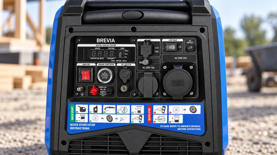 Панель Brevia GP5500iES с электрическим запуском и силовой розеткой