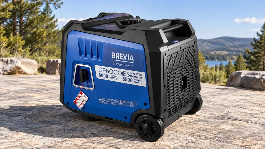 Задняя решётка и сторона ручного стартера Brevia GP6000iES