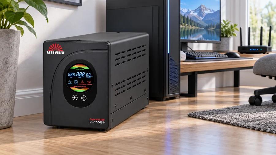 ДБЖ Vitals Master UL-1500SP для комп'ютера та інтернет-обладнання