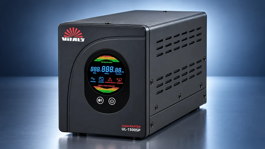Корпус, LCD і вентиляція Vitals Master UL-1500SP