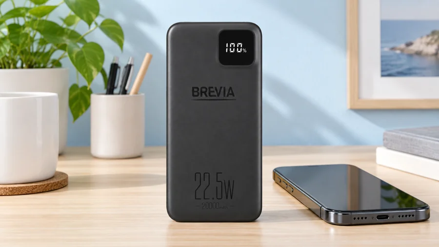 Brevia 45220PB поруч зі смартфоном на робочому столі